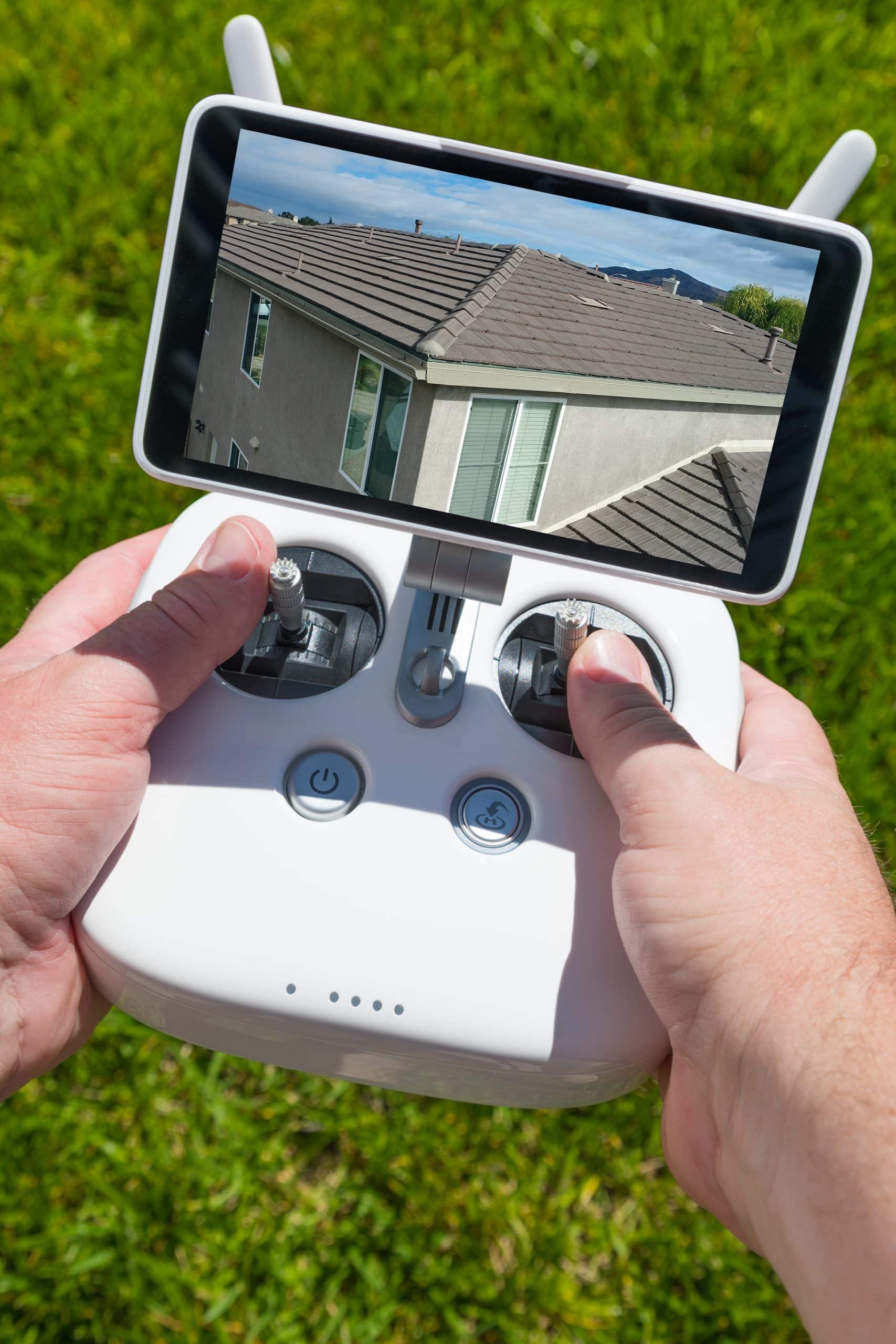 inspection de toit par drone